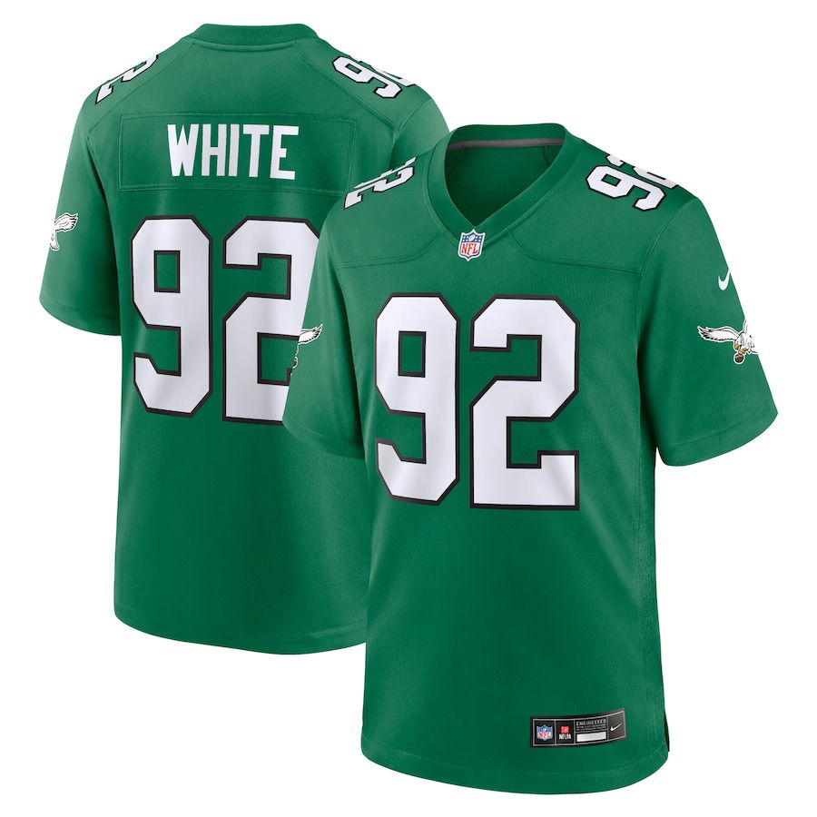 Men Philadelphia Eagles #92 Reggie White Nike Kelly Green Alternate Game NFL Jersey->philadelphia eagles->NFL Jersey